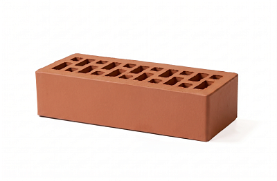 Картинка Кирпич - Облицовочный кирпич Облицовочный Евро : М-150 размером 85x250x65. Цвет красный, производство Браер кирпичный завод 
