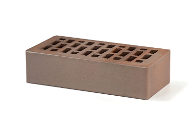 Картинка Кирпич - Облицовочный кирпич Облицовочный Одинарный : М-175 размером 120x250x65. Цвет коричневый, производство ЛСР 