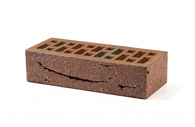 Картинка Кирпич - Облицовочный кирпич Облицовочный Евро : М-150 размером 85x250x65. Цвет баварская кладка, производство Браер кирпичный завод 