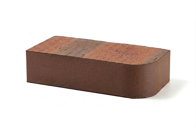 Картинка Кирпич - Облицовочный кирпич Облицовочный Одинарный Полнотелый R-60 : М-400 размером 120x250x65. Цвет коричневый, производство ЛСР 